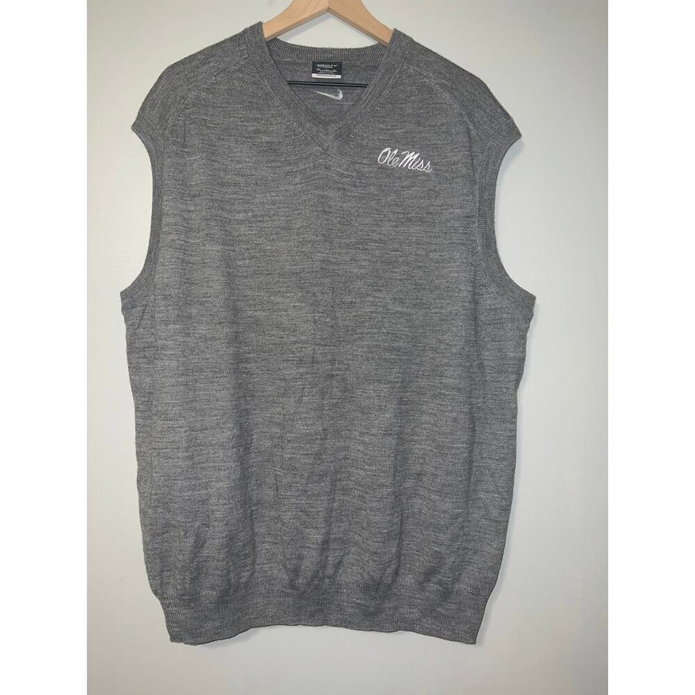 Nike golf Ole Miss wool blend sweater vest size xxl